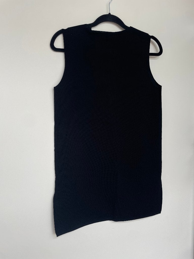 ‘S MaxMara loose fit mouwloze top spencer stretch 38/M zwart, Maat 38/40 (M), Info@marcolin.com, Zwart, Max Mara