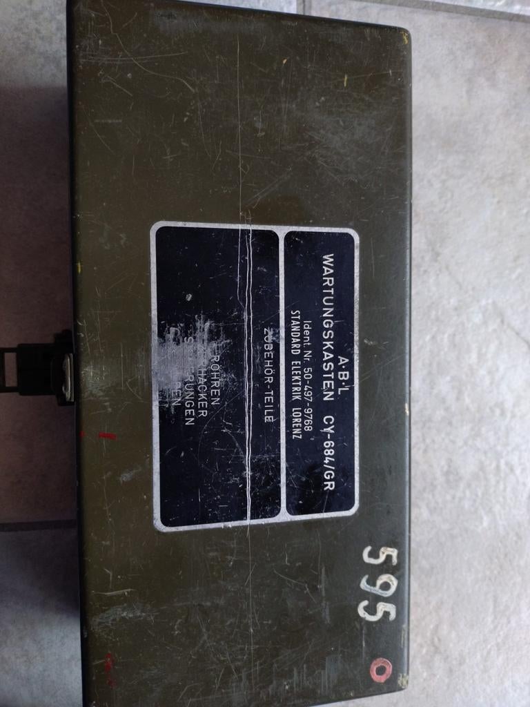 Wartungskasten CY-684/GR Militaire koffer veld met buizen., Telecommunicatie, Zenders en Ontvangers, Ophalen of Verzenden
