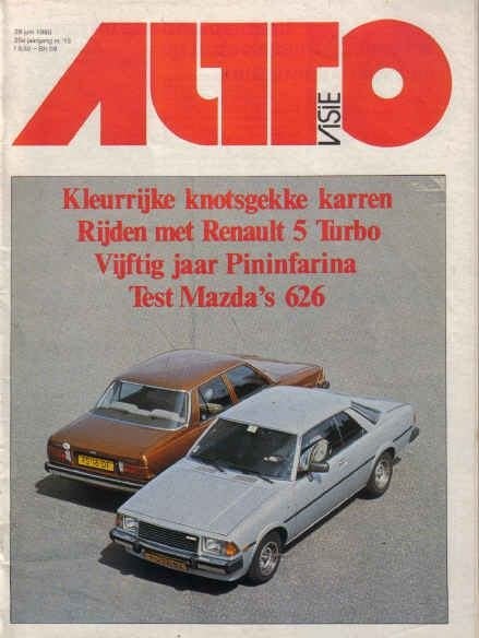 Autovisie 13 1980 : Alfa Romeo Alfasud - Renault 5 Turbo, Ophalen of Verzenden, Gelezen, Algemeen