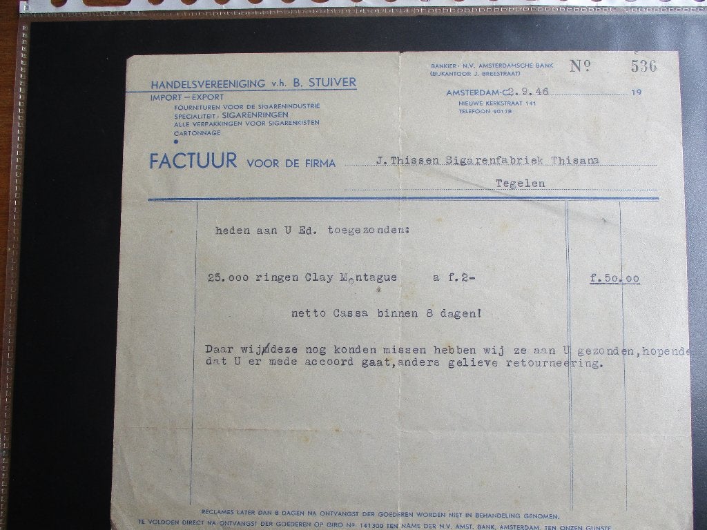 Sigarenbandjes, Ophalen of Verzenden, Gebruikt, Sigarenbandjes
