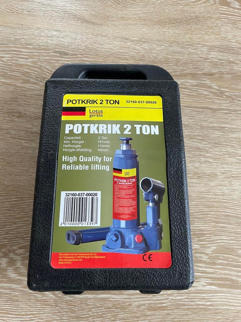 Potkrik 2 ton - Lotus gereedschap, Auto diversen, Ophalen, Zo goed als nieuw