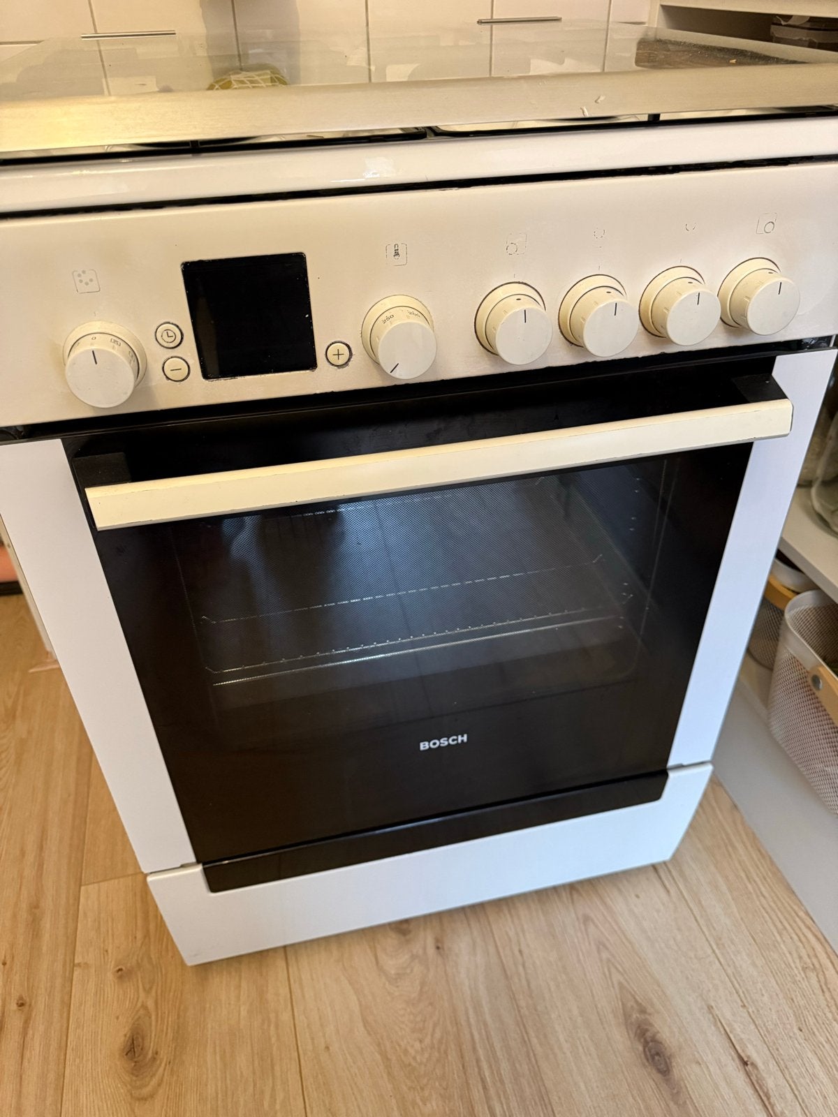 Bosch gasfornuis met oven, Witgoed en Apparatuur, Gebruikt, Gas, Vrijstaand, 85 tot 90 cm