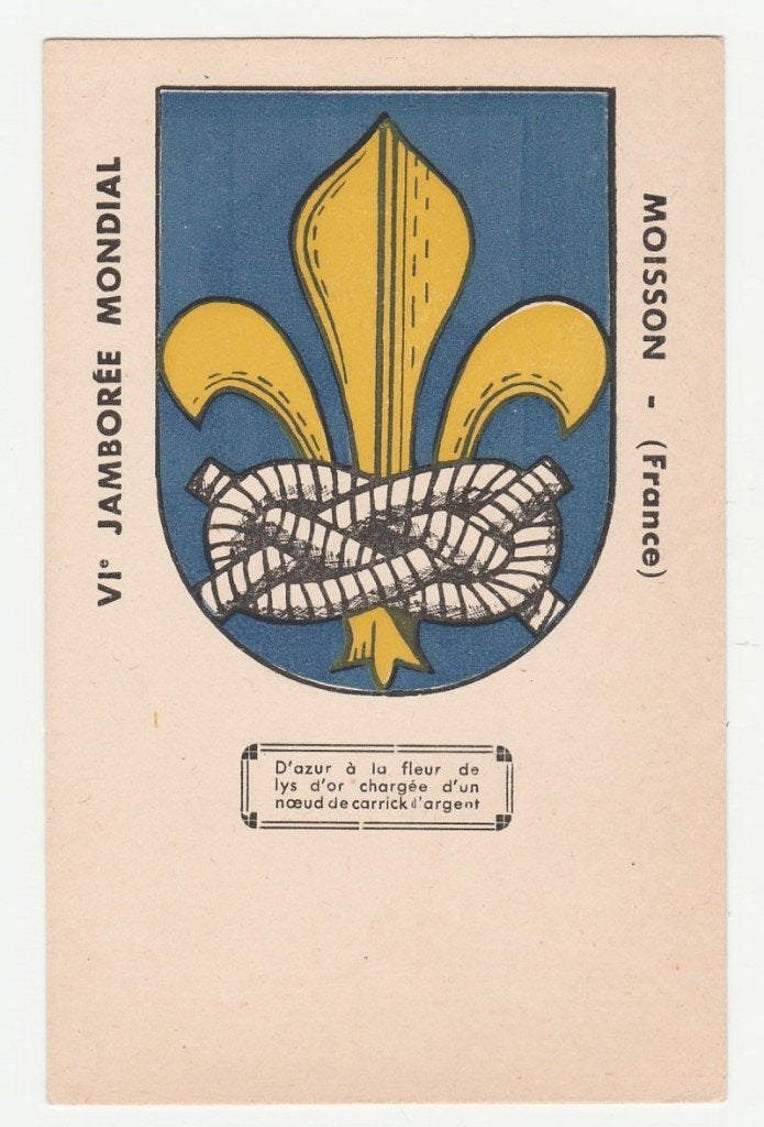 Scouting.  VIe Jamborée Mondial.  Mousson.  1947., Verzenden, 1940 tot 1960, Ongelopen, Overige thema's