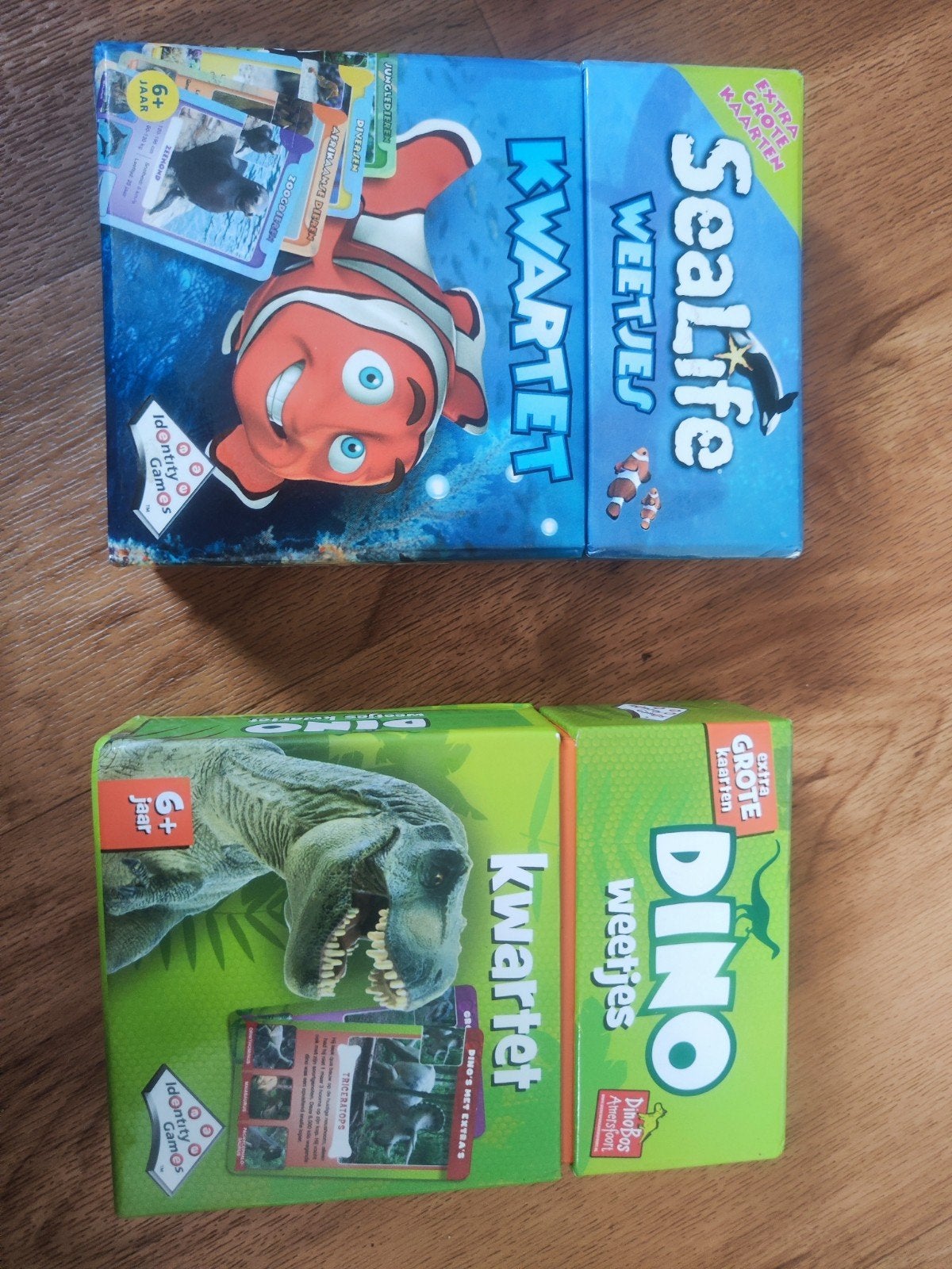 Kwartet Dino en Sealife - Zo goed als nieuw, Drie of vier spelers, Ophalen of Verzenden, Zo goed als nieuw