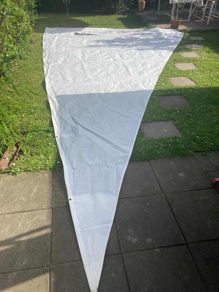 Genua voorzeil - Goede staat met leuvers, Ophalen, 6 meter of meer, 15 tot 30 m², Zo goed als nieuw