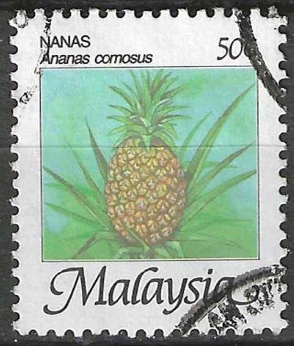 Maleisie 1986 - Yvert 344 - De Ananas - 50 c. (ST), Verzenden, Gestempeld, Oost-Azië