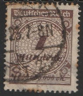 Rijk 1923 325a Cijfer 1 Miljard, Gest, Postzegels en Munten, Ophalen of Verzenden, Overige periodes, Gestempeld