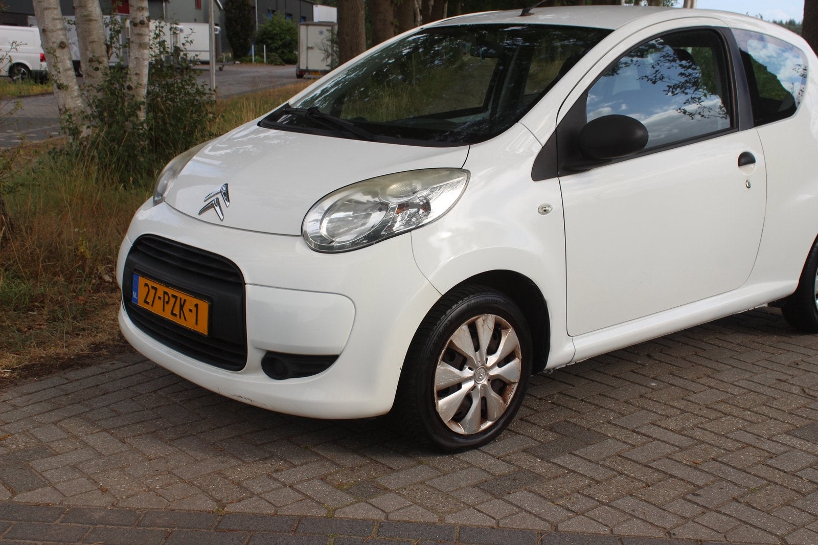 Citroën C1 1.0 3-DRS 2011 Wit NL auto netjes, Auto's, Voorwielaandrijving, Stof, Zwart, 4 stoelen