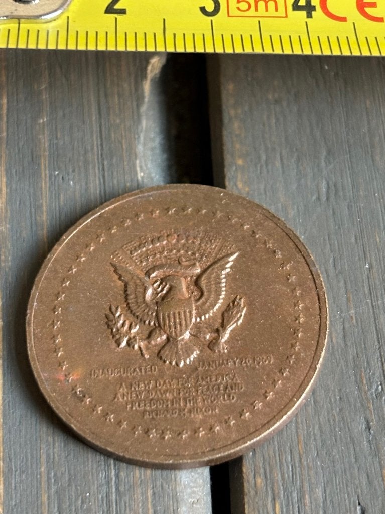 Munt President Nixon, Ophalen of Verzenden, Overige materialen, Buitenland