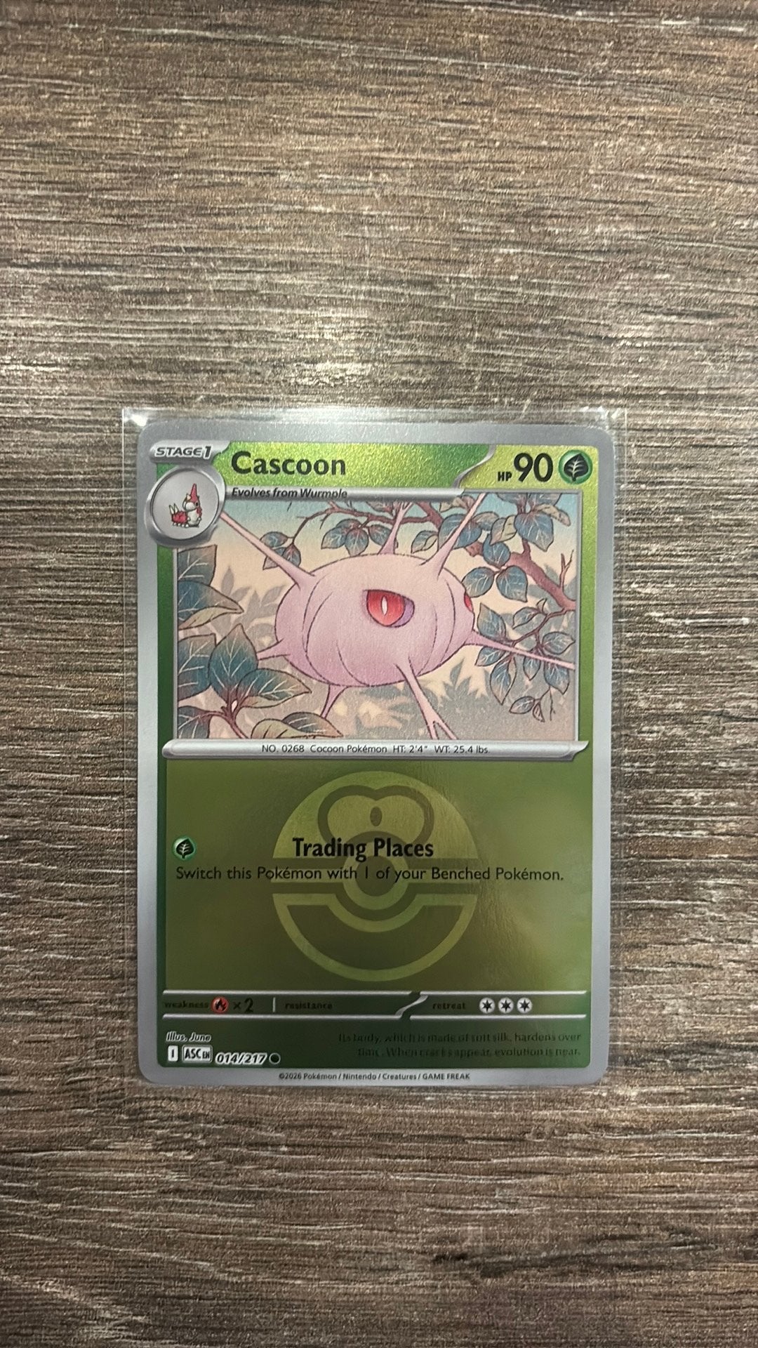 ASC Cascoon 014/217 Ball Reverse holo, Ophalen of Verzenden, Zo goed als nieuw