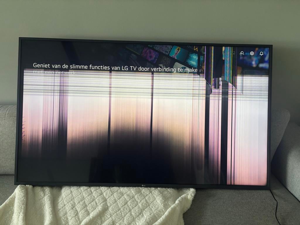 LG 65UN74006LB 65 inch 4K Smart TV - Defect scherm, Audio, Tv en Foto, Televisies, Ophalen, LED, 4k (UHD), 100 cm of meer
