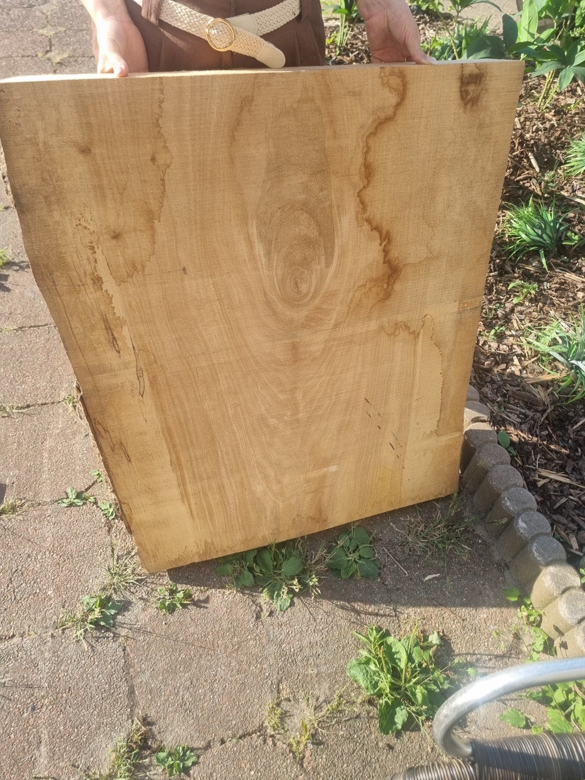 Massief Houten Plank - Onbewerkt, Ophalen, Gebruikt, Plank, 50 mm of meer