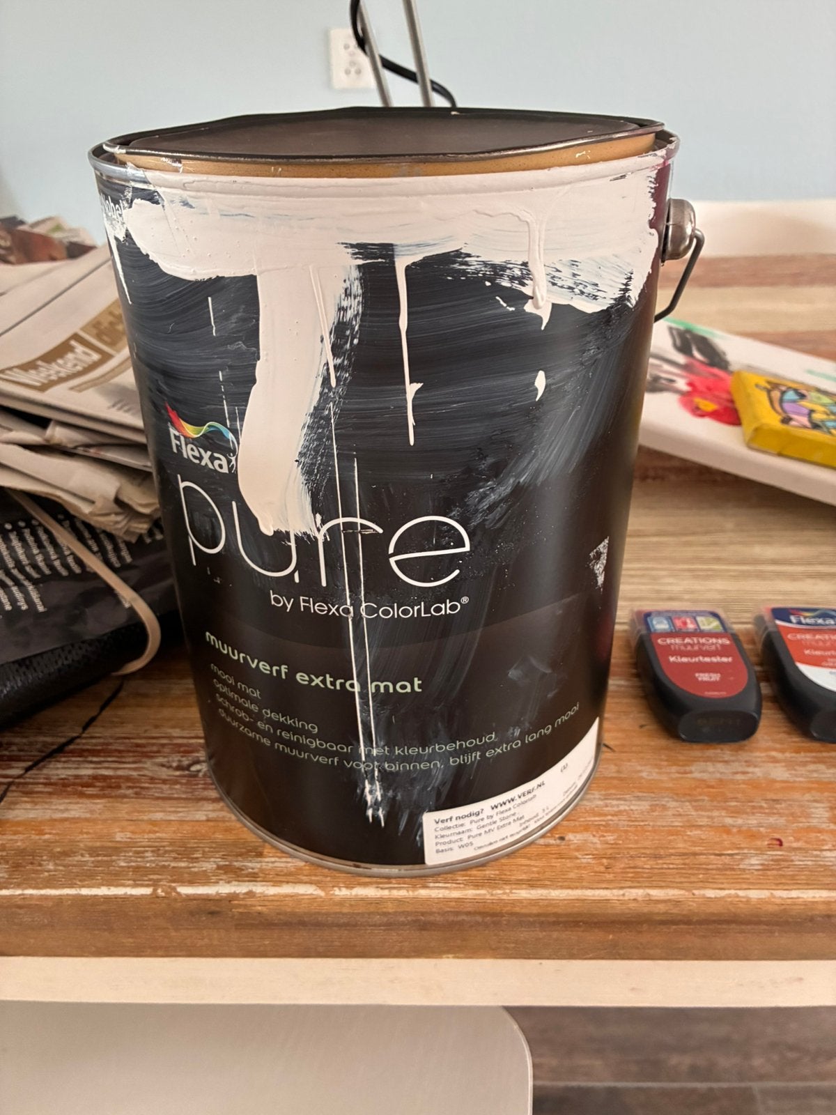 Flexa muurverf Gentle Stone, Ophalen, Wit, Minder dan 5 liter, Verf