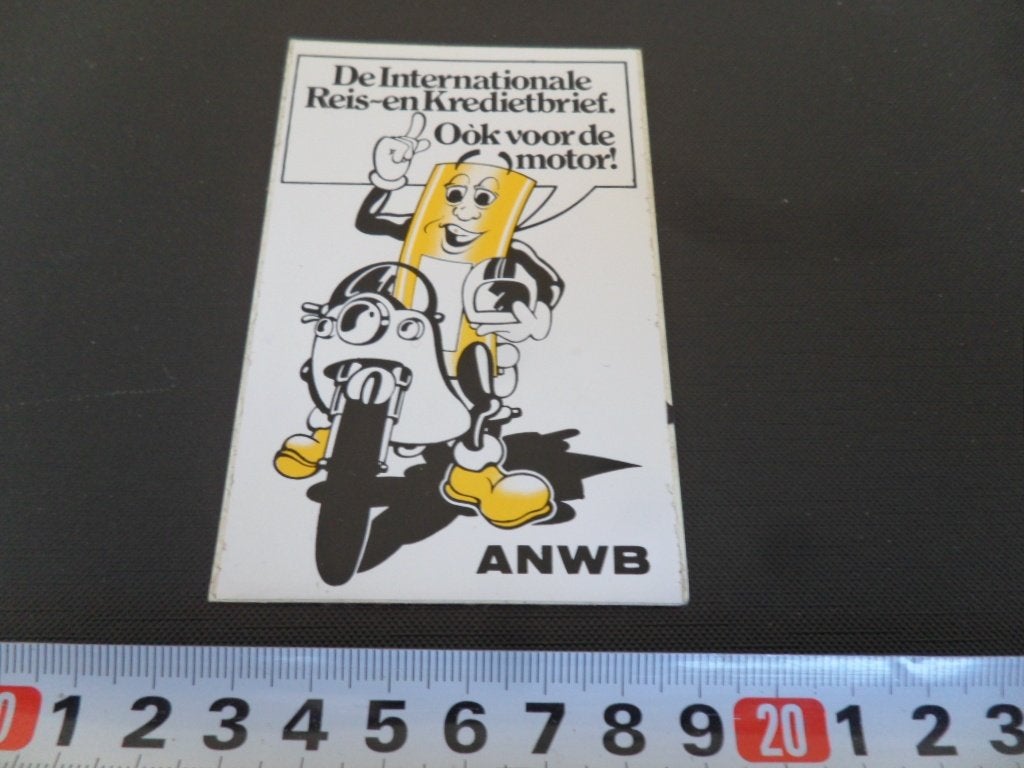 sticker ANWB Oók voor de motor ! Internalionale reis- en kre, Ophalen, Zo goed als nieuw