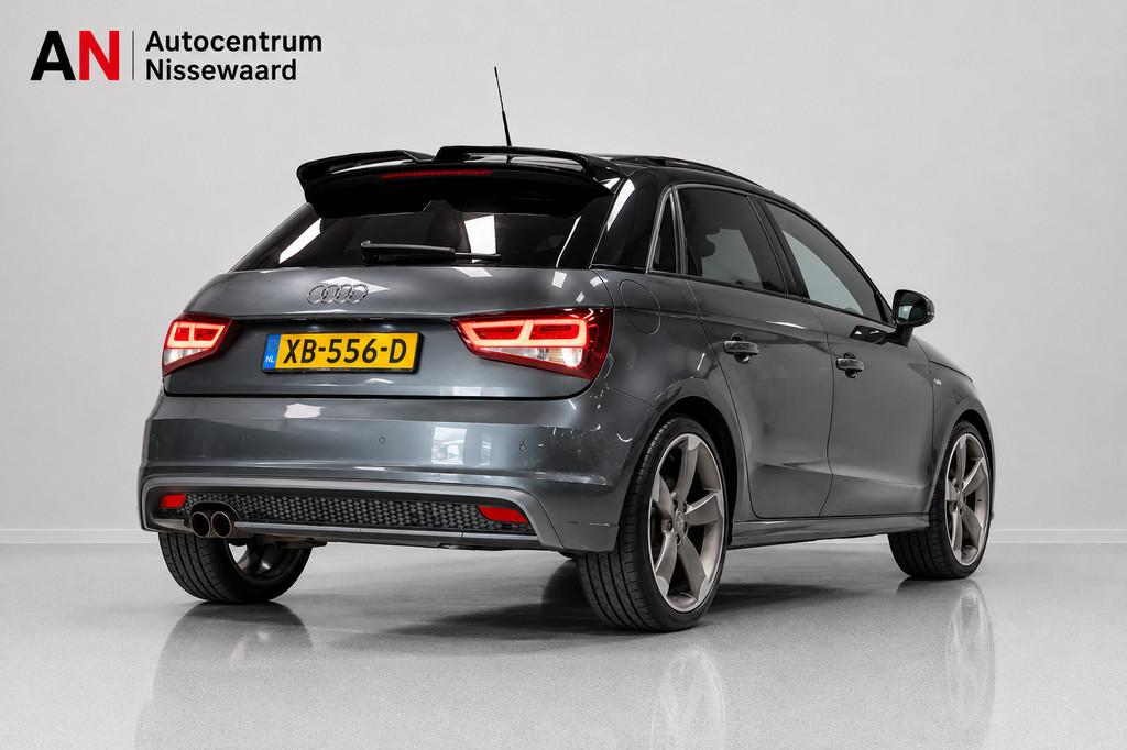 Audi A1 Sportback 1.4 TFSI 3x S-Line |AUT|185PK|Pano|Leder, Auto's, Euro 5, Zwart, 4 cilinders, 4 stoelen