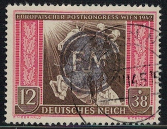 D733 Frederiksdorf 822 gestempeld, Verzenden, Overige periodes, Gestempeld