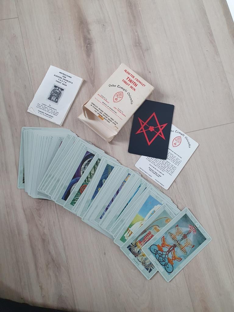 Thoth tarot Greenie 1978 kaarten, Ophalen of Verzenden, Zo goed als nieuw, Meerdere kaarten
