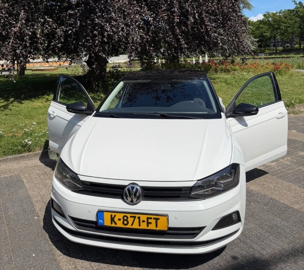 Volkswagen Polo 1.0 MPI 80pk 2020 Wit, Auto's, Voorwielaandrijving, Emergency brake assist, Stof, 40 €/maand
