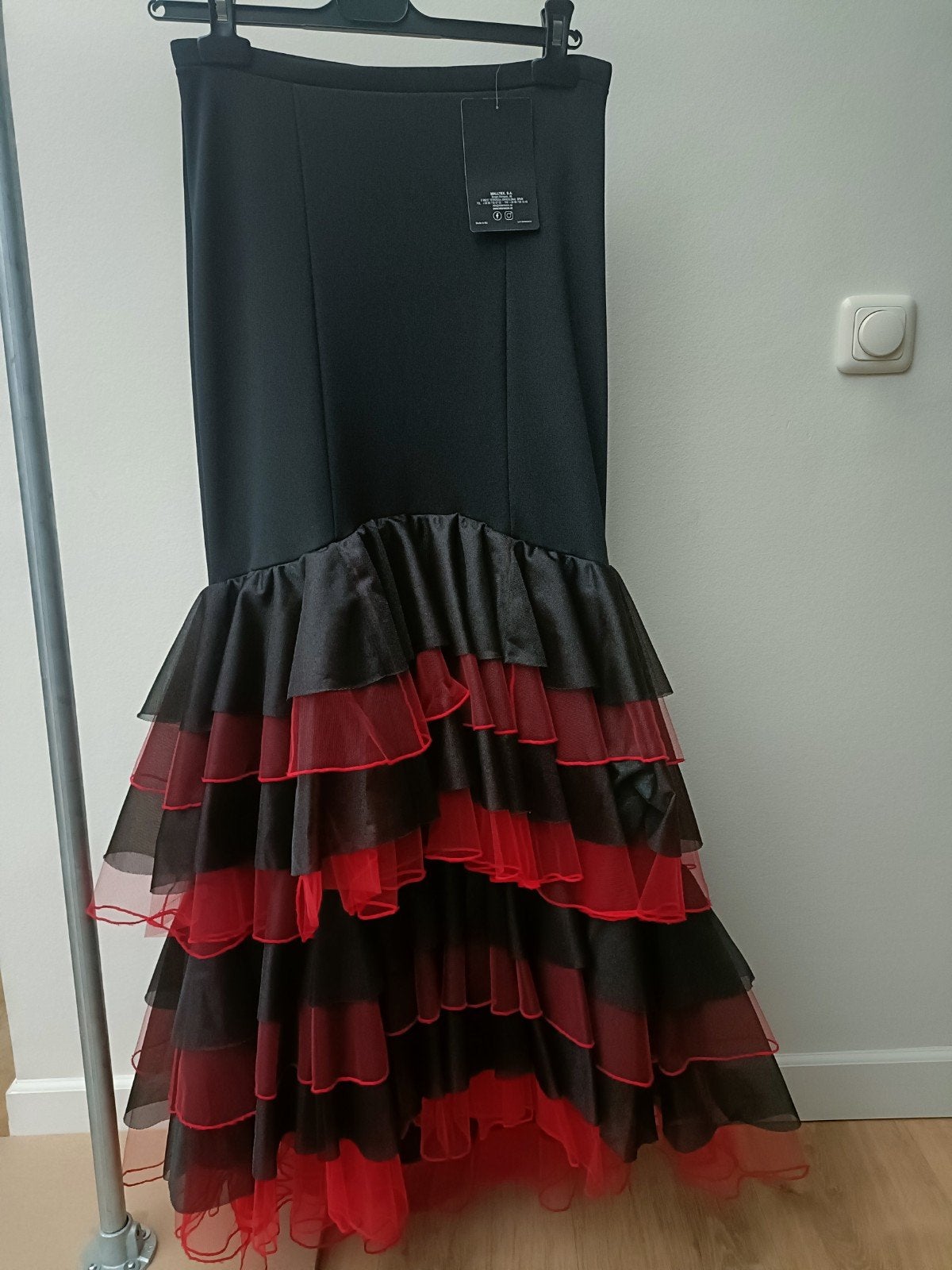 Intermezzo Flamenco Dansrok Zwart Rood Nieuw Maat S 36, Nieuw, Ophalen of Verzenden, Maat 36 (S), Intermezzo