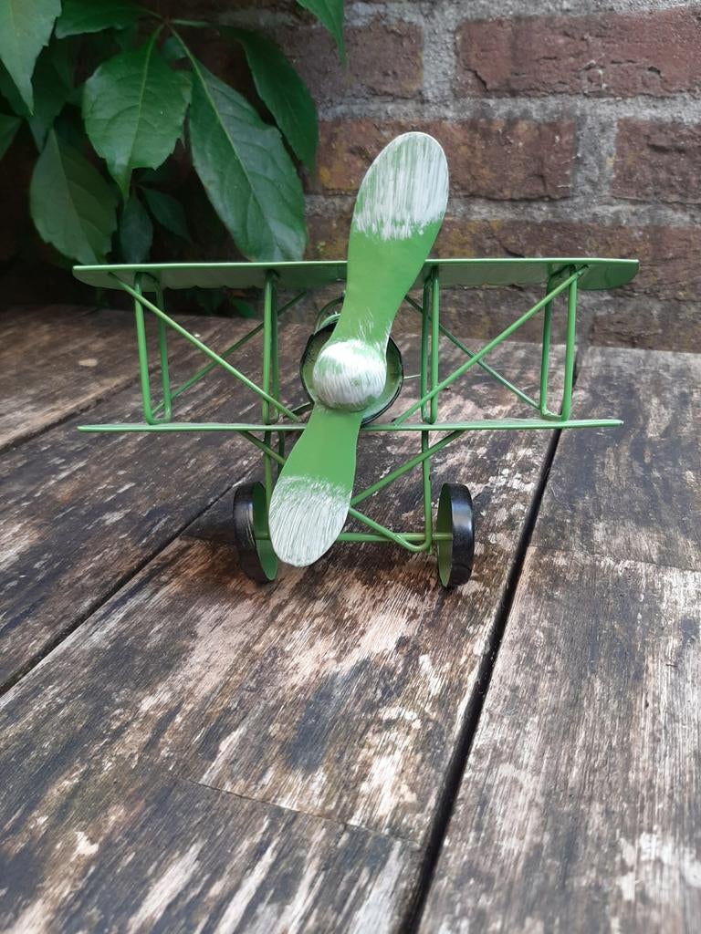 Groen blikken vliegtuigje air club arizona 1935 vliegtuig, Ophalen of Verzenden