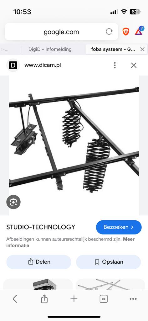 Foba rail systeem, Audio, Tv en Foto, Ophalen, Zo goed als nieuw, Overige typen