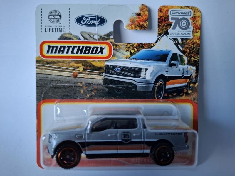 FORD F-150 Lightning 2022 pickup truck Matchbox mib 3 inch, Ophalen of Verzenden, Nieuw, Auto