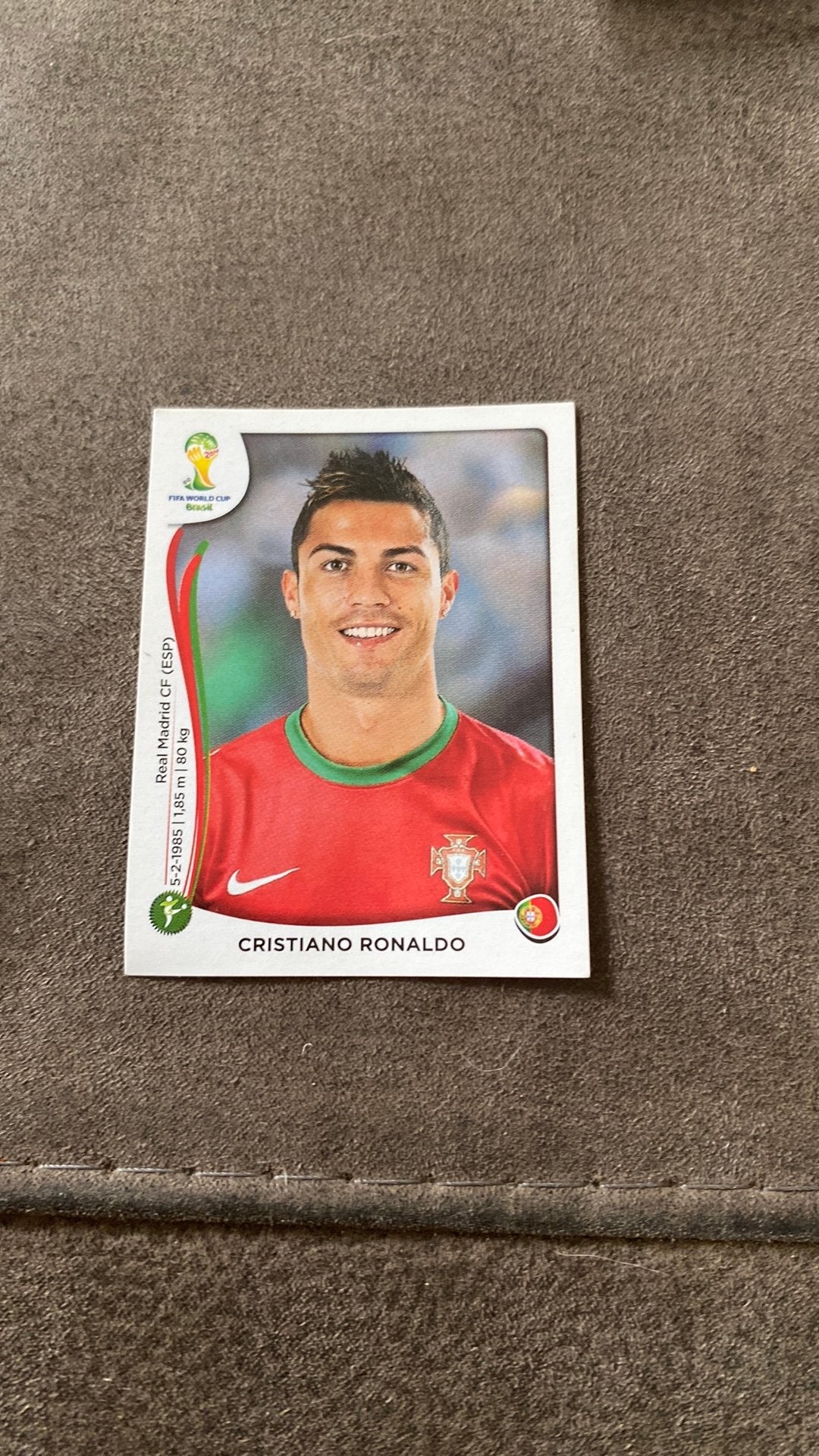 Panini 2014 ronaldo, Ophalen of Verzenden, Zo goed als nieuw, Plaatje