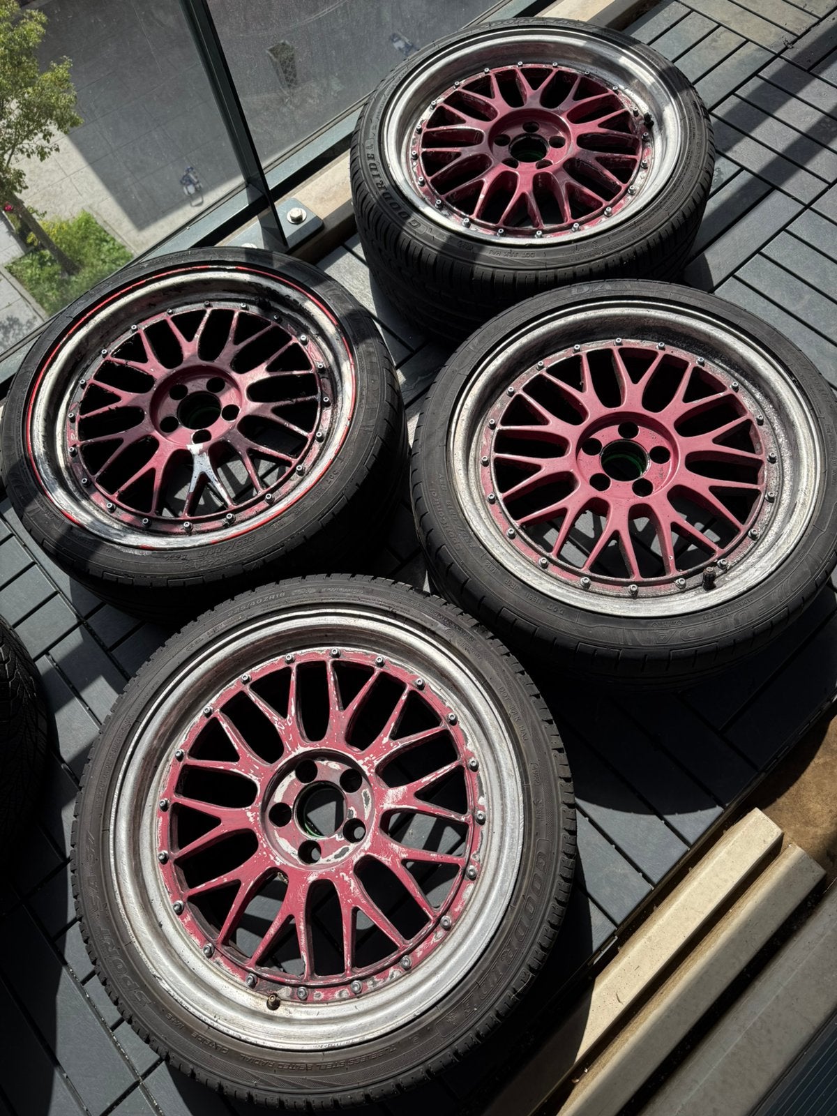 5x100 18” Velgen set met nieuwe banden, Ophalen, 18 inch, Banden en Velgen, Personenwagen