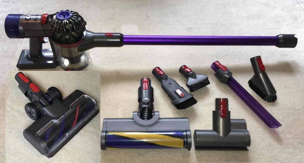 Dyson V8 refurbished met nieuwe LED-mondstukken - Premium, Ophalen of Verzenden, Zo goed als nieuw, Reservoir