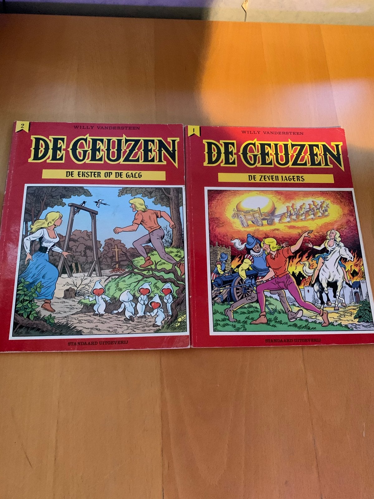 De Geuzen - De Ekster op de Galg & De Zeven Jagers (Willy Va, Boeken, Meerdere stripboeken, Ophalen of Verzenden, Gelezen