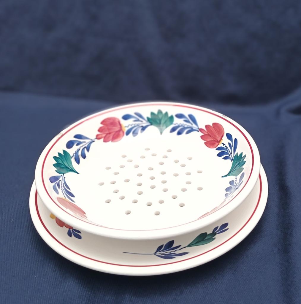 Boerenbont fruittest rond., Antiek en Kunst, Antiek | Servies los, Ophalen of Verzenden