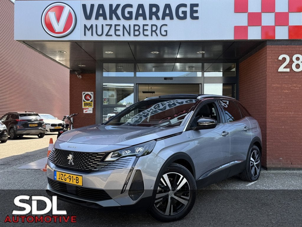 Peugeot 3008 1.6 HYbrid 225 GT // SCHUIF-KANTELDAK // ADAPT., Auto's, Peugeot, 4 cilinders, Leder en Stof, Automatische klimaatregeling