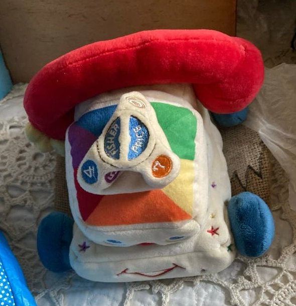 Fisher-Price telefoon speeltje - zacht en kleurrijk, Ophalen of Verzenden, Gebruikt, Overige typen