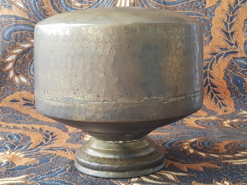 Mooie originele antieke kookpot uit Afrika van koper 21 cm., Antiek en Kunst, Antiek | Koper en Brons, Ophalen of Verzenden, Koper