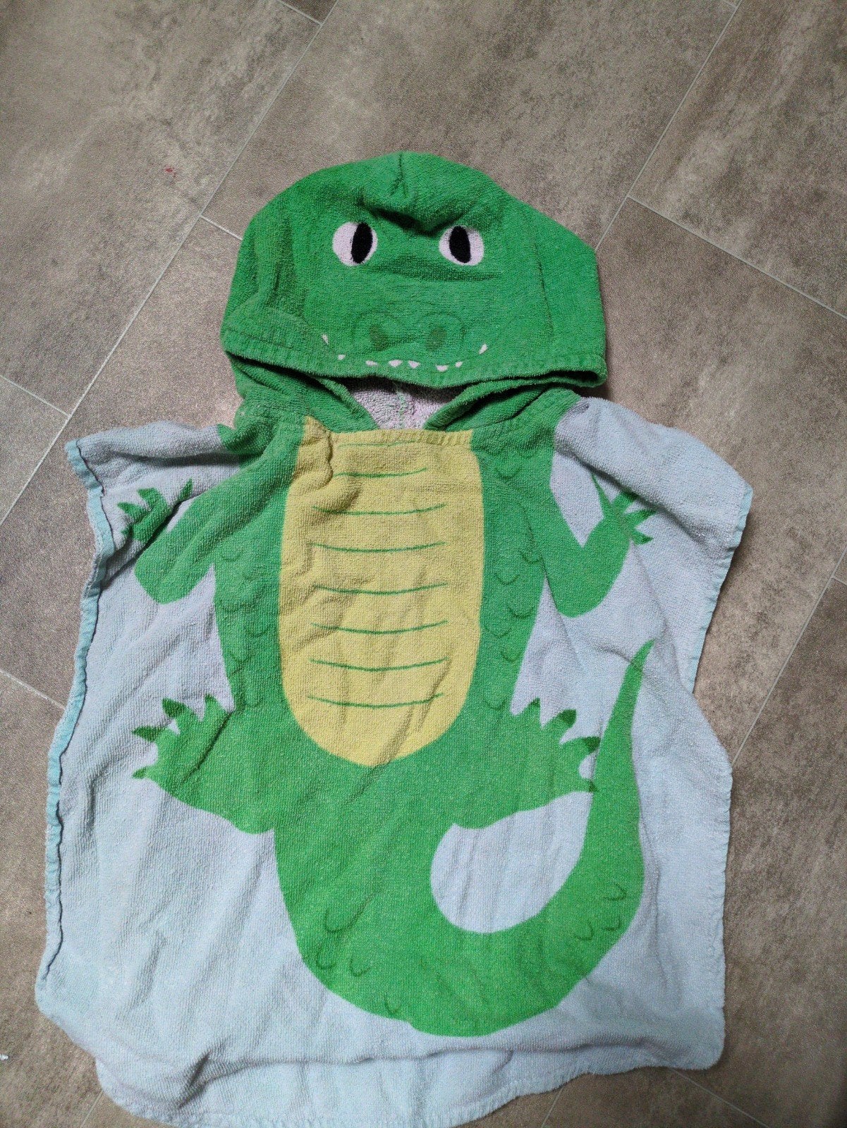 Leuke krokodil poncho handdoek voor kinderen, Kinderen en Baby's, Babykleding | Overige, Ophalen of Verzenden, Gebruikt, Onbekend