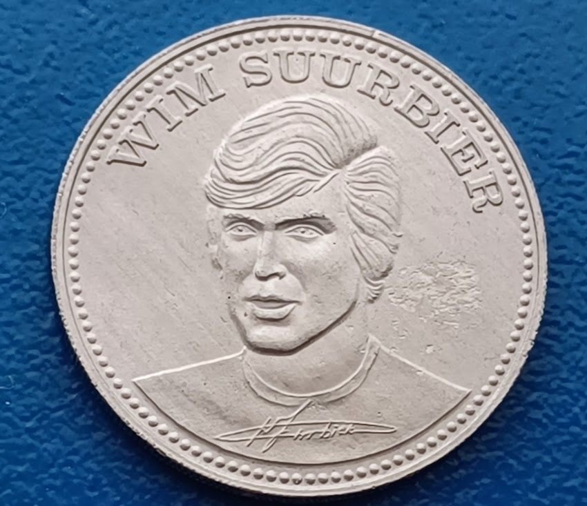 Penning Wim Suurbier 'Ajax' - Shell 1970, Verzenden, Overige materialen, Nederland