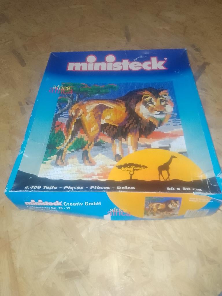Ministeck leeuw, Hobby en Vrije tijd, Ministeck, Ophalen, Zo goed als nieuw, Box-set