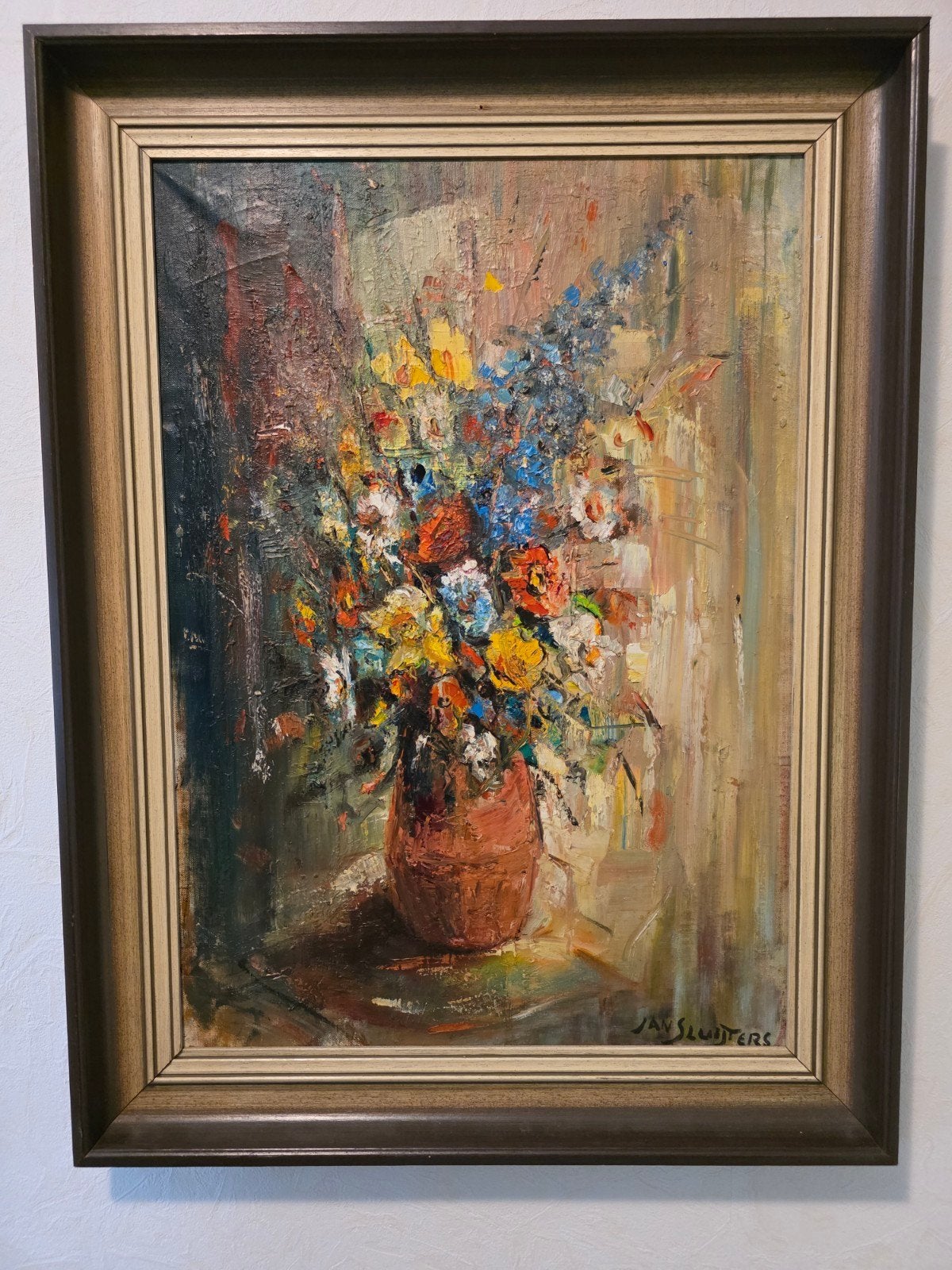 Jan Sluijters, 1881- 1957, fraai Bloemstilleven, gesigneerd, Ophalen