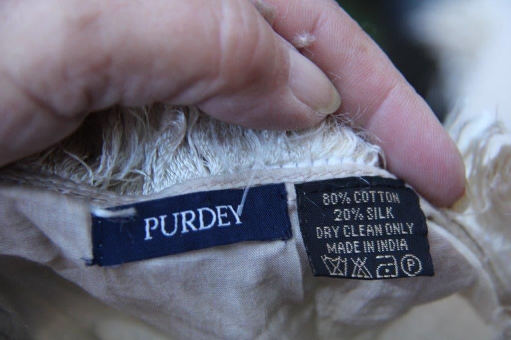 Sjaal beige Purdey Vaste prijs, Purdey, Verzenden, Zo goed als nieuw, Sjaal