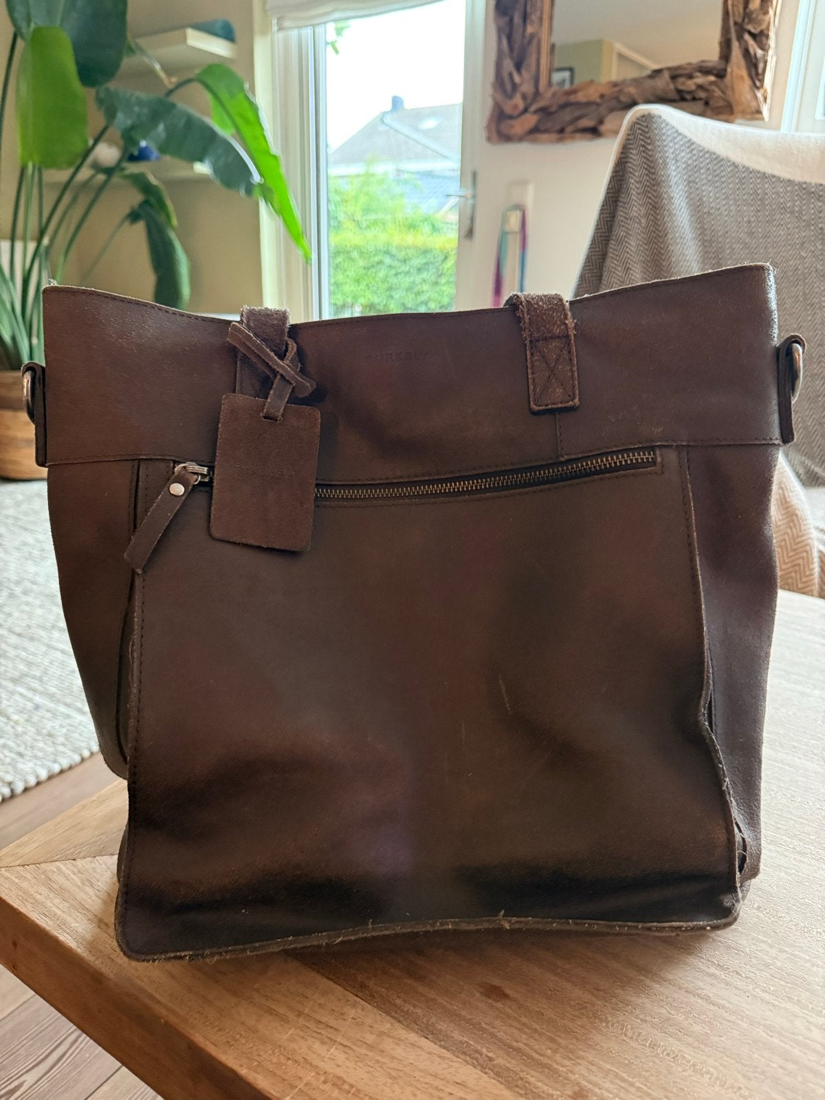 Burkely labtoptas - Donkerbruin, Ophalen, Gebruikt, Bruin, Shopper