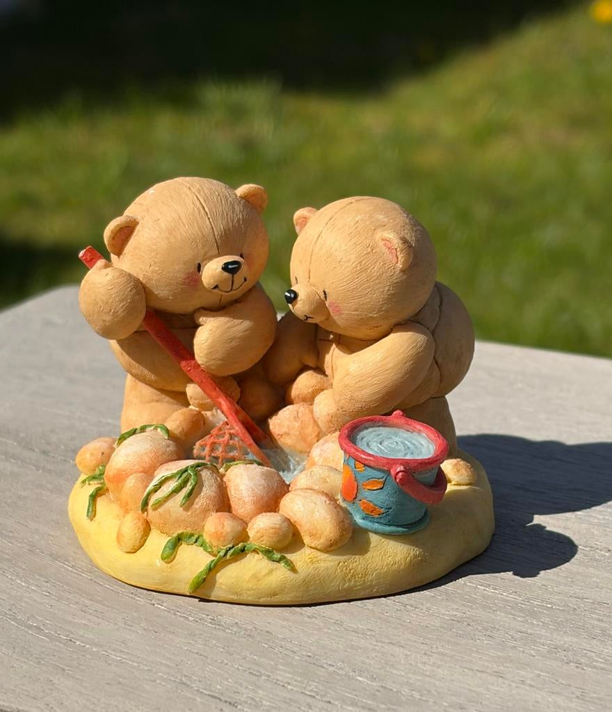 Forever Friends beeldje beertjes op strand, Ophalen of Verzenden, Gebruikt, Dier