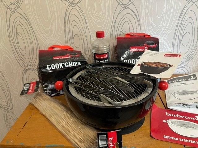 Tafelbarbecue, Ophalen, Gebruikt, Barbecook, Met accessoires