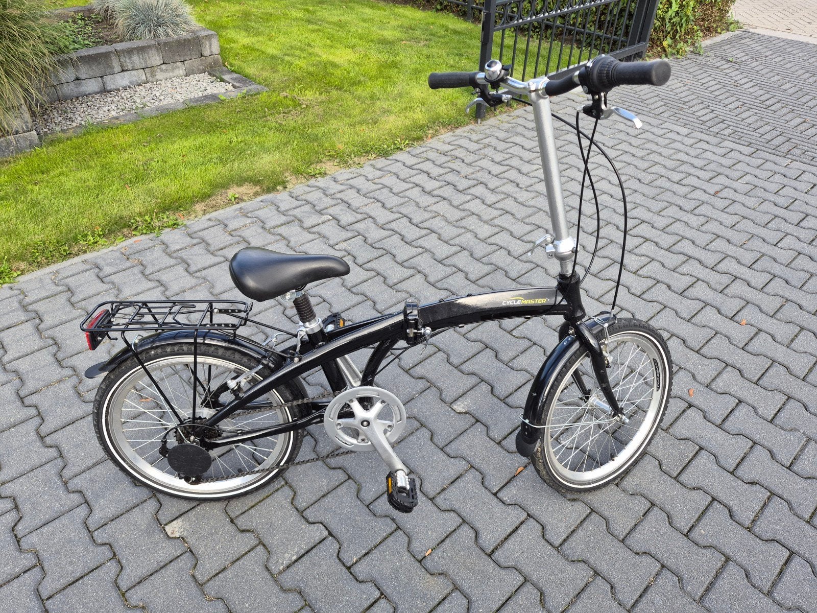 Opvouwbare fiets Cyclemaster - Ideaal voor woon-werkverkeer, Fietsen en Brommers, 20 inch of meer, Velgrem, Versnellingen, Zo goed als nieuw