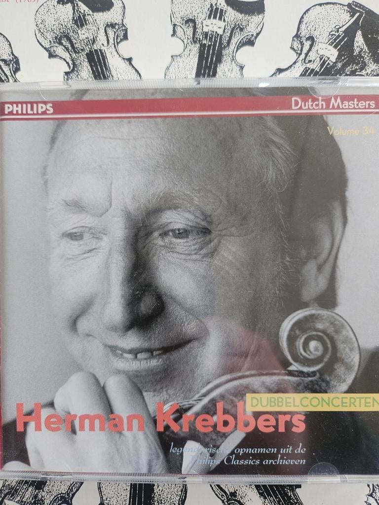 Herman Krebbers - Dubbelconcerten (Philips Dutch Masters), Ophalen of Verzenden, Modernisme tot heden, Zo goed als nieuw, Orkest of Ballet