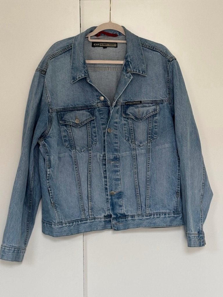 Jeans Jacket Jass, Kleding | Heren, Ophalen of Verzenden, Gedragen, Maat 56/58 (XL), Blauw
