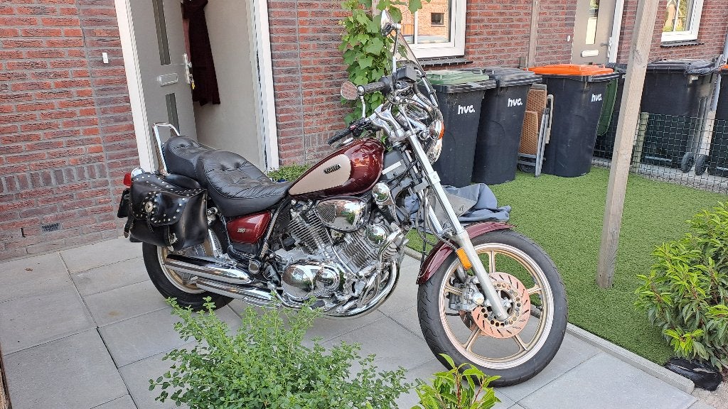Yamaha Virago XV750 Chopper, Motoren, 750 cc, Cardan-aandrijving, 2 cilinders, Gebruikt