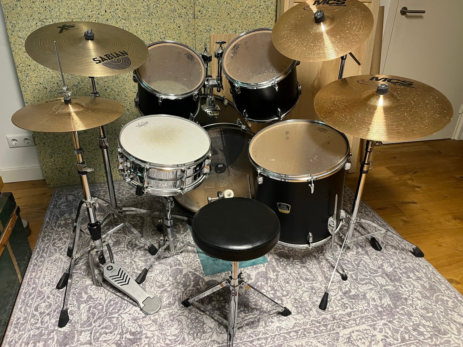 Yamaha Stage Custom + bekkens (Paiste bekkens extra), Ophalen, Gebruikt, Yamaha