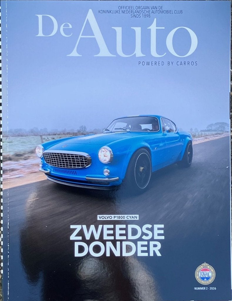 Uitgave van blad. Auto m. Volvo. P1800 cyan. Zweedse donder, Ophalen of Verzenden, Zo goed als nieuw, Volvo