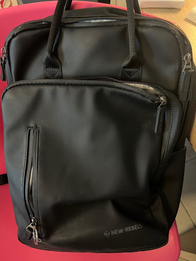 New Rebels Schooltas, Ophalen, Rugtas, Zwart, 40 tot 50 cm