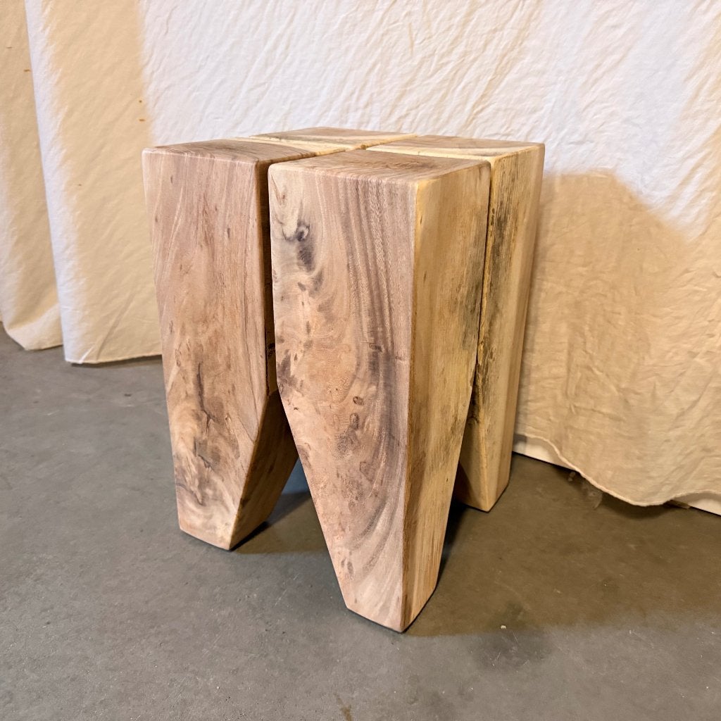 houten rukje van massief suarhout - 30 x 30 - Gratis bezorgd